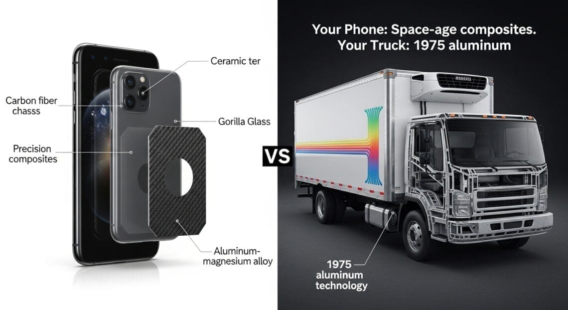 Carbon Fiber is Building Billion-Dollar Yachts, But Your Freezer Body is Still Made of Aluminum: The Composite Materials Revolution That Courier Refrigeration is Ignoring